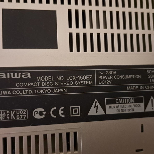 Aiwa ηχοσύστημα μεταχειρισμένο με ραδιόφωνο και κασέτα