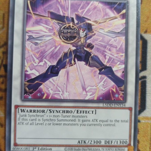 Junk Warrior Synchro Monster Yu-Gi-Oh! card like new