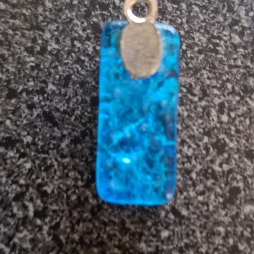 Handmade pendant from fused glass used