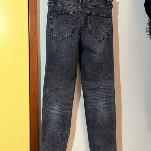 Stradivarius mom slim fit jeans like new, black, size L