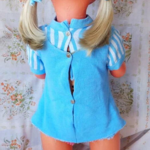 Vintage Zapf doll 56 cm like new, mechanical, 70s