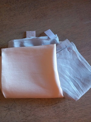 Soufli silk scarves new, pack of two