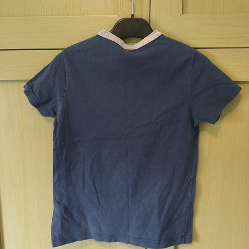Tshirt pack of 3 boys' short-sleeve shirts like new, blue and purple