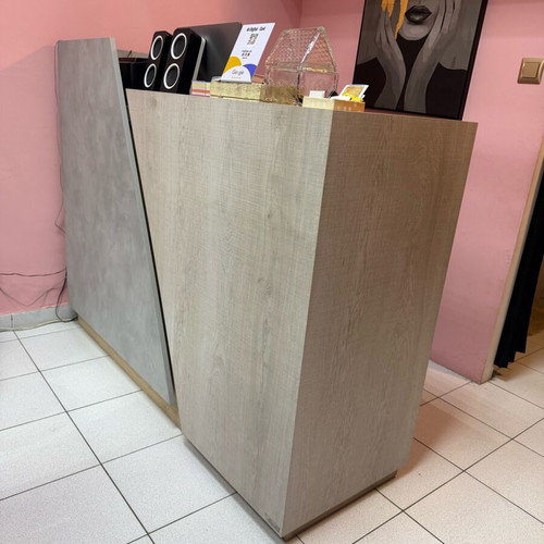 Modern branded reception desk like new