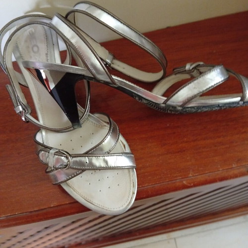 Ceox Silver Sandals Size 39 Like New Anatomical