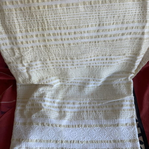 Handmade wool woven blanket like new, 2.20x1.70 m
