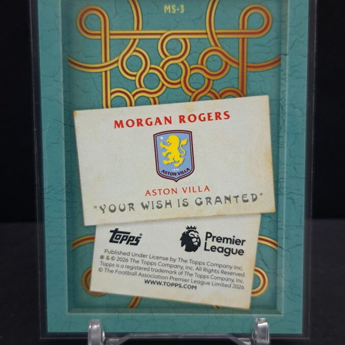 Topps Merlin 2026 Morgan Rogers Merlin Says Aston Villa card new