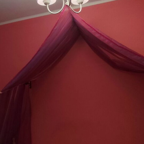 Mosquito net pink with purple like new