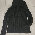 Woolen women's sweater used, black, size M