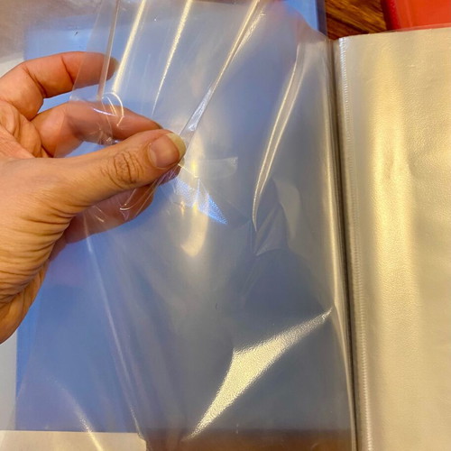 Plastic display books used, pack of 13, with 20 transparent pockets A4
