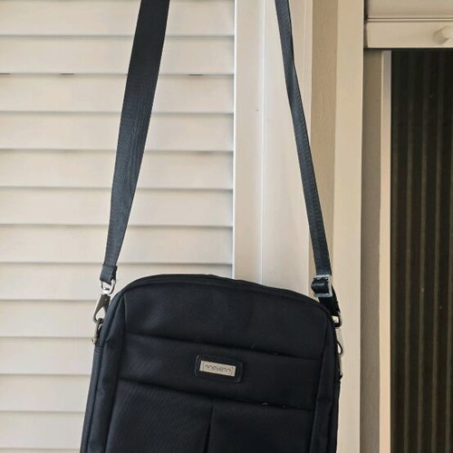 Joummabag crossbody men's shoulder bag used, black