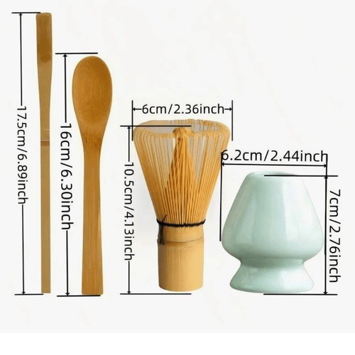 Matcha Set Spices Bazaar new, 4 pieces with bamboo whisk and ceramics
