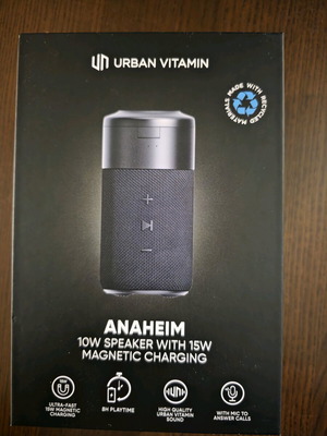 Urban Vitamin Anaheim Bluetooth Speaker new, waterproof IP67