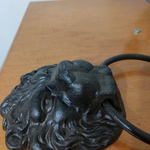 Metal large lion door knocker new for wall or door