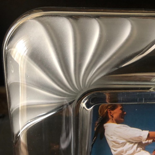 Crystal embossed large photo frame from Germany unused