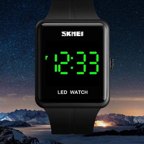 Skmei LED Watch 1541 like new, unisex, black