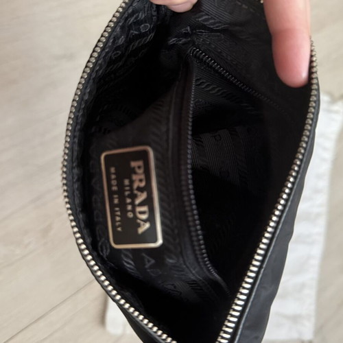 Prada vintage nylon shoulder bag, black