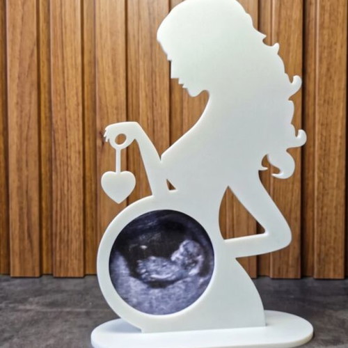 Minimal 3D Pregnancy Ultrasound Frame new