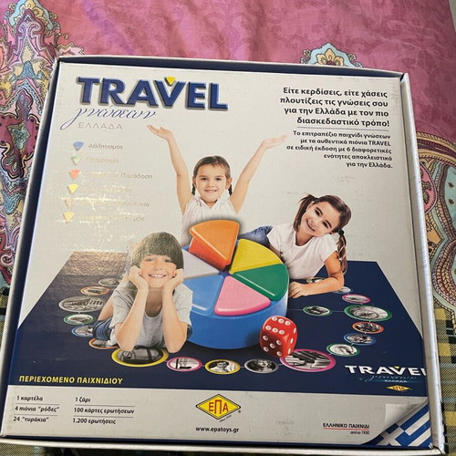 Travel board game knowledge Greece like new
