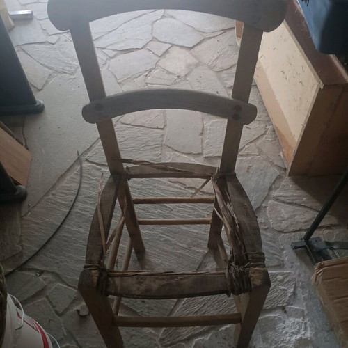 Wooden old chairs used, set of 2 for decoration or use