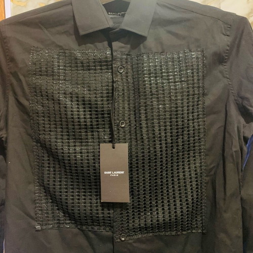 Saint Laurent men's shirt new, size L, black