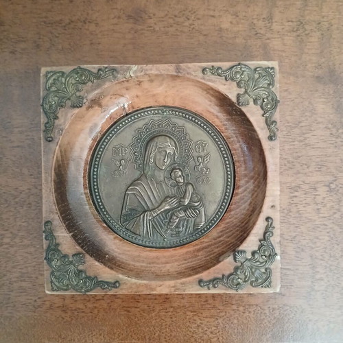 Icon of Panagia Mitir Theou 10x10 cm like new