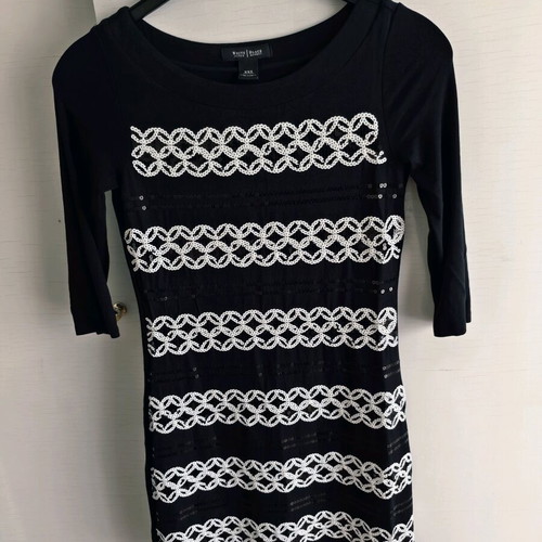 White House Black Market dress black, like new, size XXS