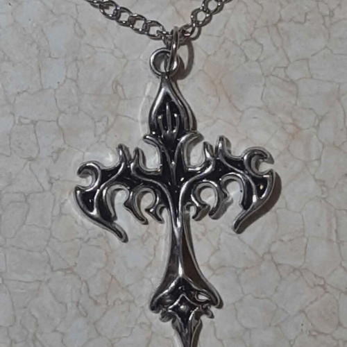 Gothic cross in steel new