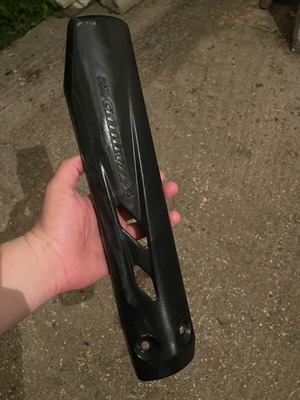 Crypton X exhaust protector used