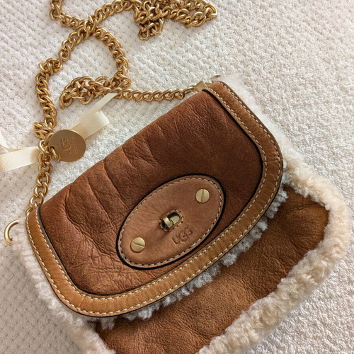 UGG crossbody bag like new, beige and brown