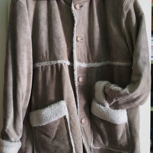 Sir Baron Vintage Genuine Leather Shearling Jacket XL like new