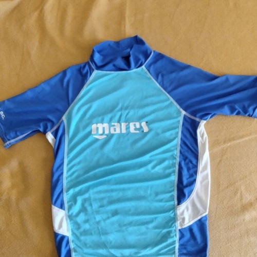 Mares sun protection shirt for boy 5 years old used, blue