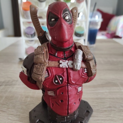 Φιγούρα Deadpool καινούργια, χειροποίητη με 3D printer και ζωγραφισμένη