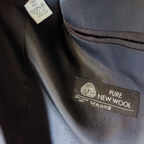 Glou men's navy blue jacket like new, wool, size 48
