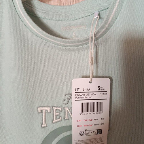 Orchestra boys t-shirt new, size 5 years, green