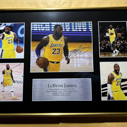 LeBron James Signed Replica Poster new, Lakers memorabilia