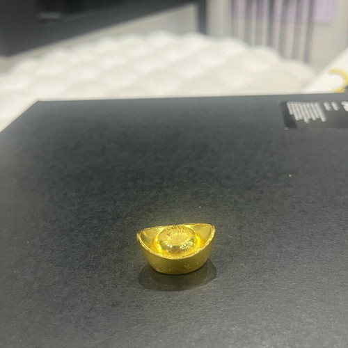 Chinese ship-shaped charm like new, wealth amulet