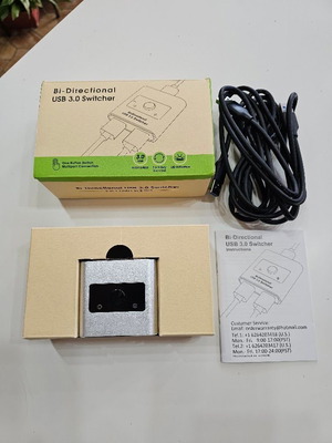 Jancane U102-A διπλής κατεύθυνσης USB 3.0 διακόπτης, αλουμινένια θήκη