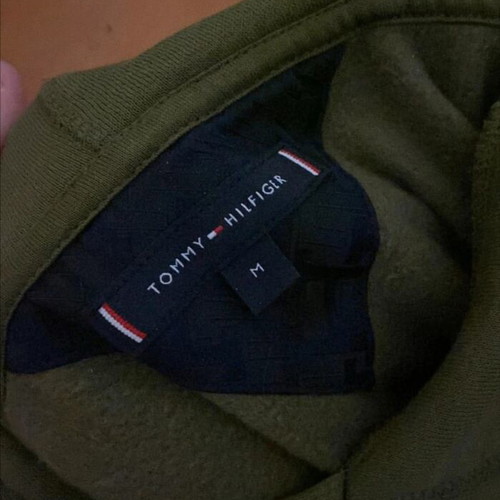 Tommy Hilfiger hoodie like new, green, size M