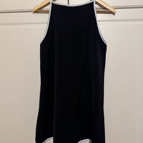Mini dress used, black and white, size S