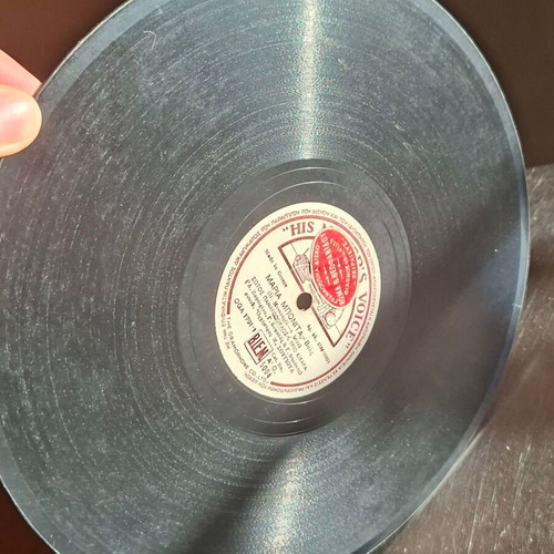 Rare 78 rpm gramophone record used, Sotos Panagopoulos & Trio Kitara