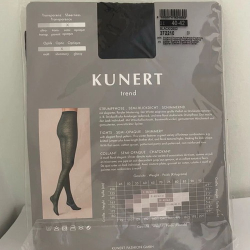 Tights pack of 4 unused medium German quality, 3 black 1 burgundy