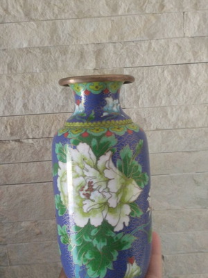 Vintage copper vase from Japan, like new, 21cm