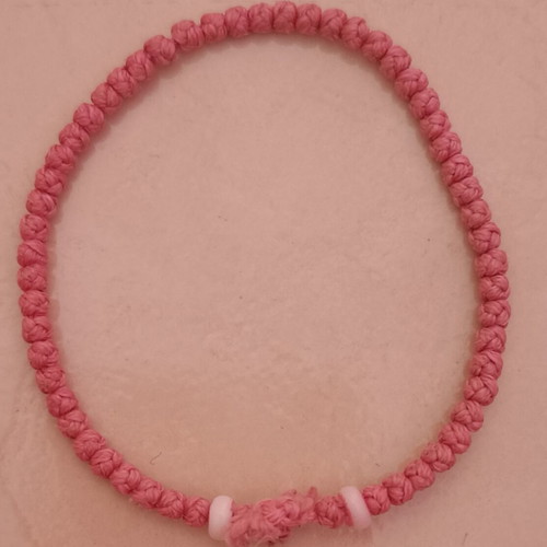 Komboskini bracelet like new, pink