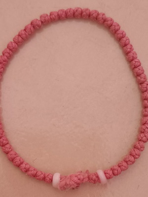 Komboskini bracelet like new, pink