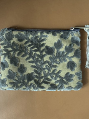Fab of a Bag velvet wristlet bag