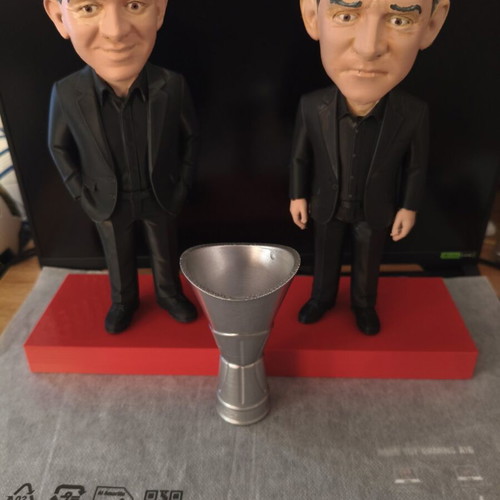 Adelfoi Aggelopouloi 3D Printed Figures with Euroleague Trophy