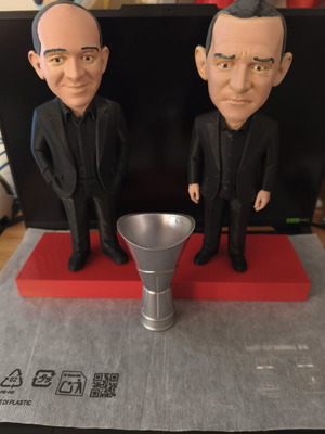 Adelfoi Aggelopouloi 3D Printed Figures with Euroleague Trophy