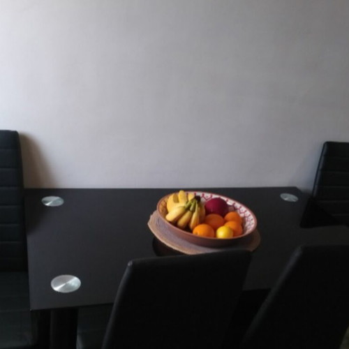 Glass kitchen table with 6 chairs