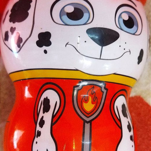 Pawpatrol kids cup used with plastic-like lid